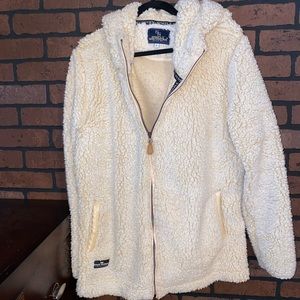 Simply Southern Womens Full Zip Hooded Sherpa